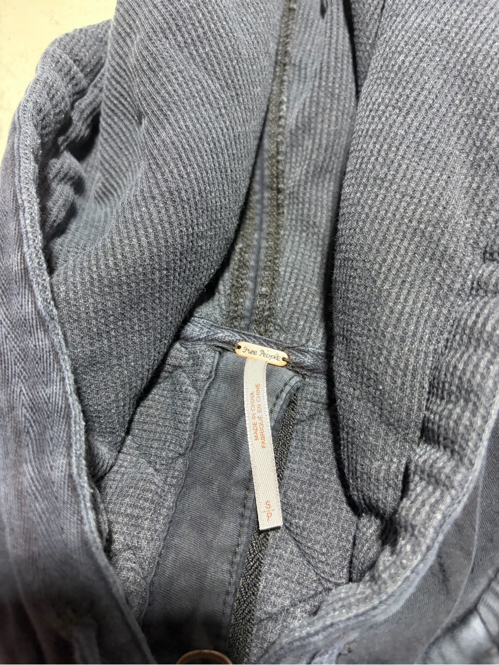 Free people Quilted Hooded Jacket small back zip - Picture 7 of 7